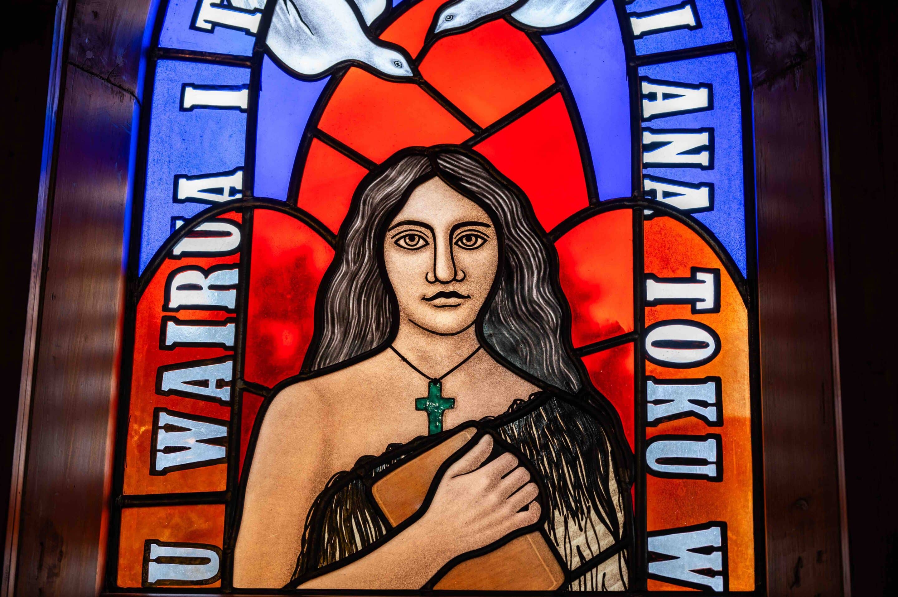 Te Mīhana Māori - Lady Chapel Window, Tarore - Holy Sepulchre, Te Ana Tapu