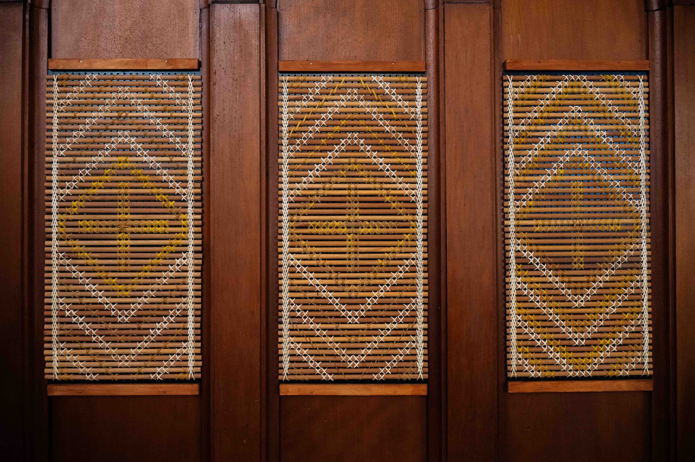 Te Mīhana Māori - Tukutuku Panel 3 - Te Ana Tapu (Church of the Holy Sepulchre), Auckland