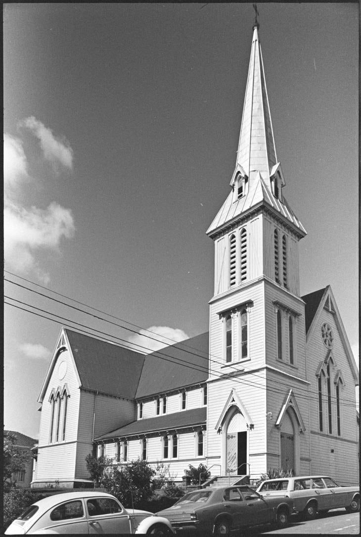 Te Mīhana Māori - A historical photo of Holy Sepulchre Church, Te Ana Tapu, Auckland