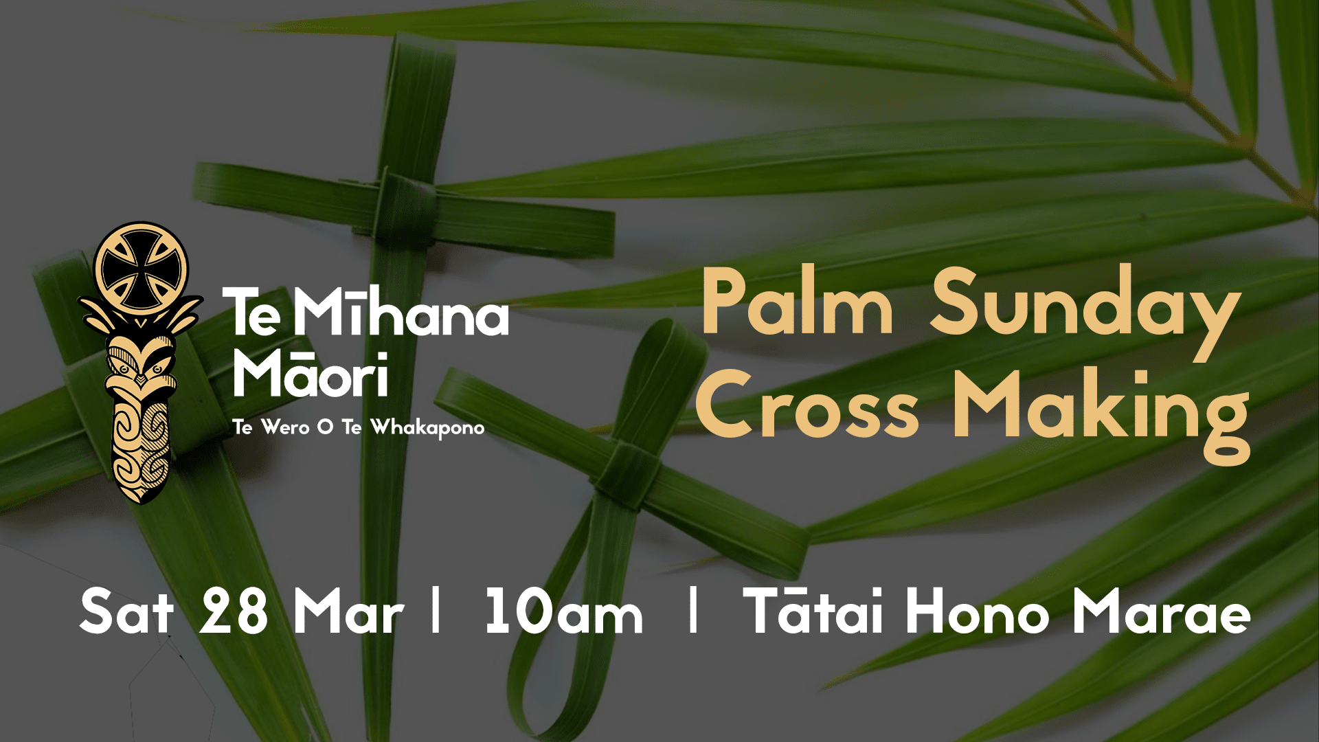 Palm Cross Making – March