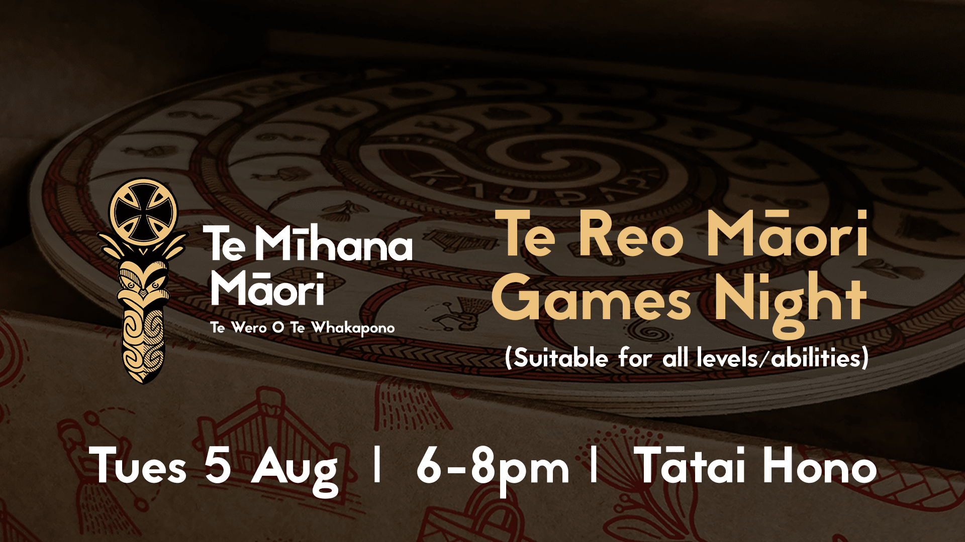 Te Reo Māori Games Night – Aug